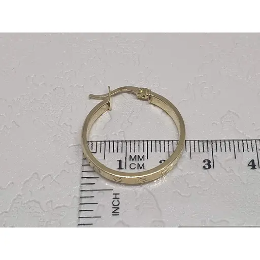 Золоті сережки-кільця Favoritum. 2562_1 - фото 4