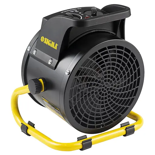 Электрическая тепловая пушка Sigma 2.0 кВт,0 площадь обогрева 30 кв.м., напольный, черный/желтый (5359461) - фото 3