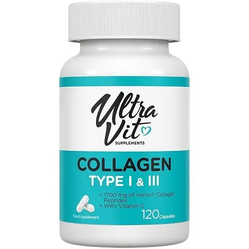 Препарат для суглобів і зв'язок VPLab UltraVit Collagen Type I & Collagen Type I & 120 капсул