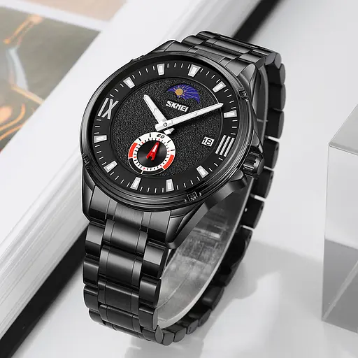 Наручний годинник чоловічий 9326BKBK Black-Black Skmei acs0030911 - фото 4