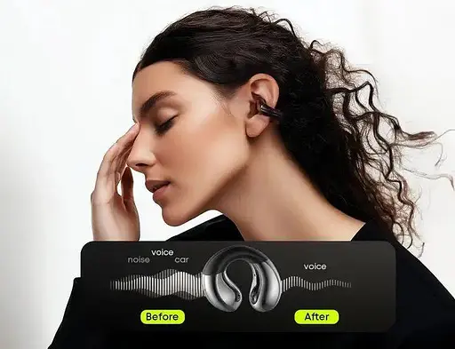 Бездротові навушники-кліпси Langsdom TS22 з Bluetooth 5.4 і шумозаглушенням Навушники з спрямованим звуком - фото 7