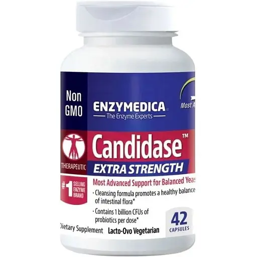 Натуральная добавка Enzymedica Candidase Extra Strength, 42 капсул