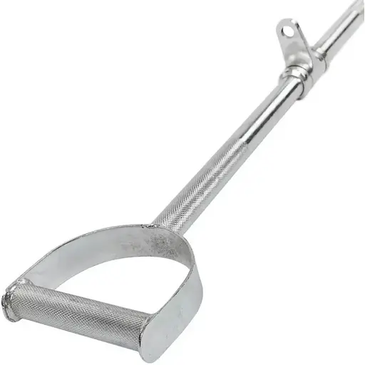 Ручка для верхньої тяги York Fitness 86см з паралельним хватом пряма, хром - фото 2