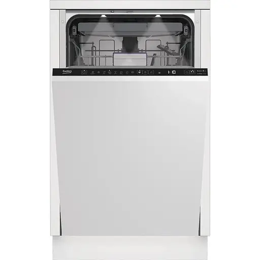 Посудомоечная машина Beko встроенная, 11 комплектов A+++, 45 см, дисплей, белый