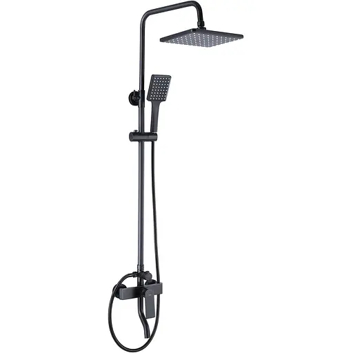 Душовя система Rea Hass з виливом black REA-B9968, Чорний - фото 1