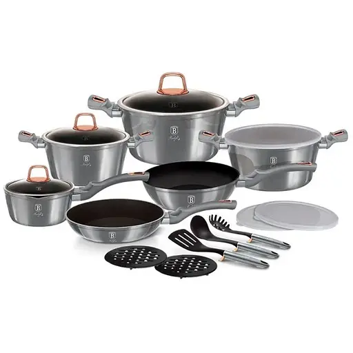 Набор посуды Berlinger Haus Moonlight Edition 18 предметов (BH-7037)