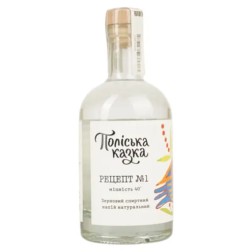 Зерновой спиртной напиток Натуральный Поліська казка Рецепт номер 1 40% 0.7 л - фото 1