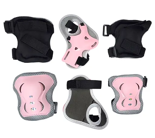 Комплект дитячий шолом та захист Yongkang GB24429-2009 S (5-9 р) рожевий єдиноріг (G0001136) - фото 9