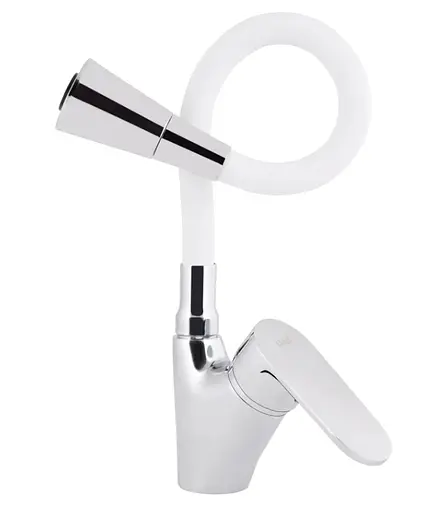 Змішувач для кухні Lidz Tani 007F3, Chrome/White (k40) LDTAN007F3WCR40423 - фото 2