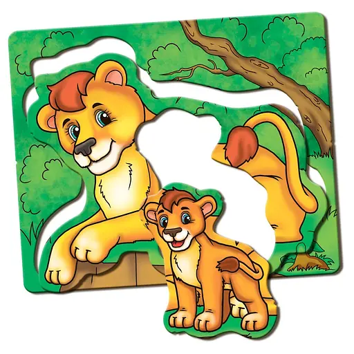 Дитяча настільна гра Мами і малюки 81107 африканські тварини - фото 4