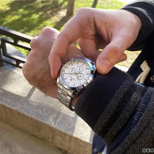 Наручний годинник чоловічий 6917 Silver-White Forsining acs0031383 - фото 4