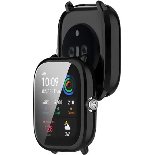 Чохол-накладка DK Silicone Face Case для Xiaomi Amazfit GTS 4 mini (black) - фото 2