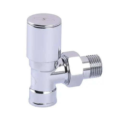 Кран вентильний кутовий з американкою Solomon 1/2″ chrom 1845 000002161 - фото 2