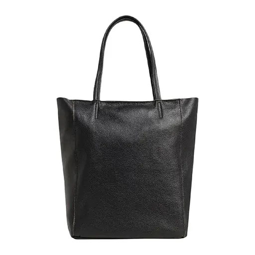 Женская кожаная сумка шоппер черная Firenze Italy F-IT-7622AM