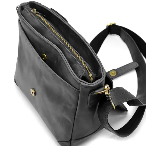 Чоловіча шкіряна сумка TARWA 25х26х8.5 см sum0025459 - фото 2