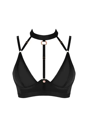 Бюстгальтер Obsessive Brasica XS/S чорний - фото 7