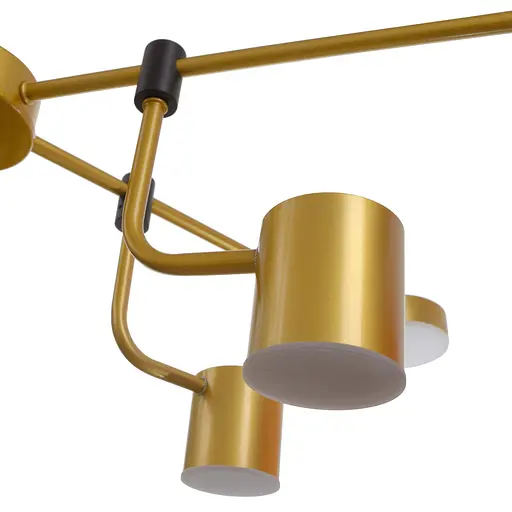 Світильник стельовий Brille підвісний BR-01 622S/12 LED 84W WW+NW+CW BK/G - фото 7