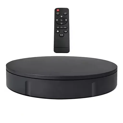 Поворотний стіл для предметної фотозйомки предметів до 100 кг Nectronix 30B, діаметром 30 см, чорний (101219)