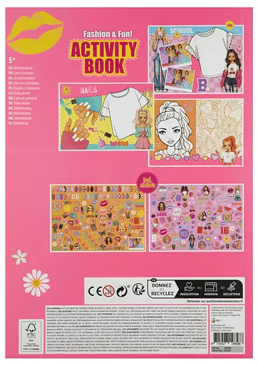Книга для творчества Besties Мода и развлечения с наклейками (990201) - фото 2