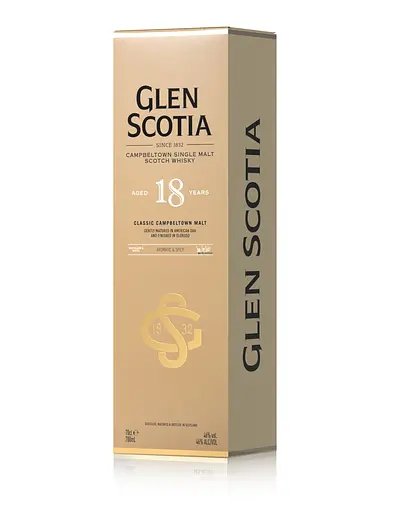 Віскі Glen Scotia 18 yo Campbeltown Single Malt Scotch Whisky 46% 0.7 л у подарунковій упаковці - фото 3