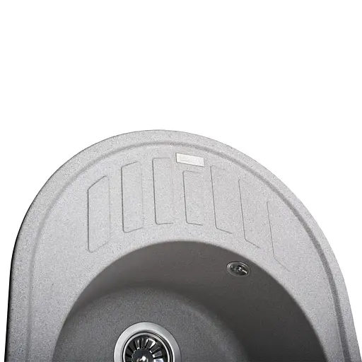 Гранітна мийка Globus Lux Arno сiрий камiнь 620x500мм-А0005 000007598, Сірий - фото 5