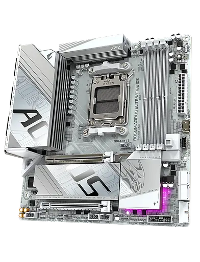 Материнская плата Gigabyte B850M Aorus Elite Wi-Fi6E Ice Socket AM5 (B850M A ELT WF6E ICE)