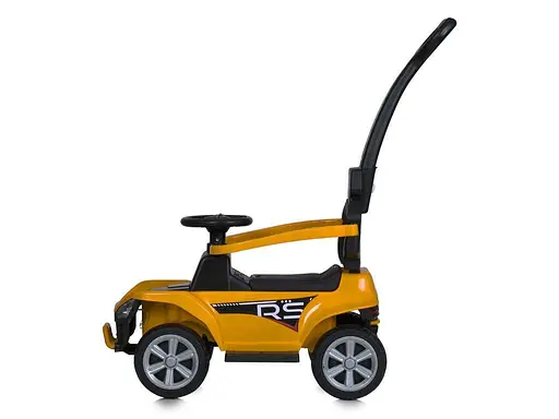 Детская каталка-толокар Bambi Racer 2 в 1 с музыкой и светом, желтая - фото 4