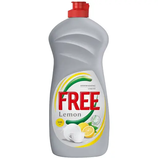 Гель для мытья посуды Free лимон 500 мл