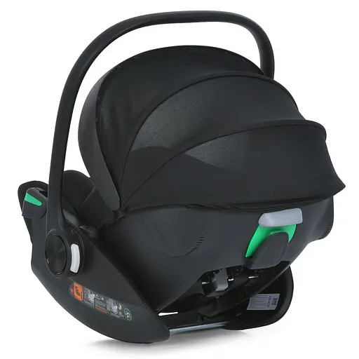 Автокрісло-бебікокон El Camino i-FLOW i-SIZE R129, для зросту 40-87 см, 3-точкове, з боковим захистом, Чорне - фото 11