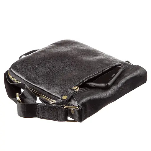 Сумка кожаная мужская SHVIGEL 21х18х2-3 см sum0012778 - фото 5