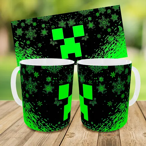 Набор детский Майнкрафт Крипер "Minecraft" рюкзак 36х27см сумка-бананка, кружка с принтом для мальчика (01559) - фото 9