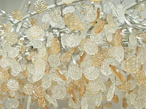 Великолепная новинка, хрустальная люстра удлиненной формы под 14 ламп, хром. - фото 2