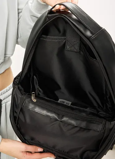 Жіночий рюкзак Sambag Zard MOD чорний 40 х 28 х 14 см (25438164) - фото 5