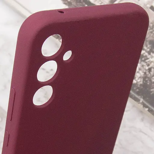 Чохол Lakshmi Silicone Cover Full Camera AAA для Samsung Galaxy S24+ Бордовий/Plum - фото 6