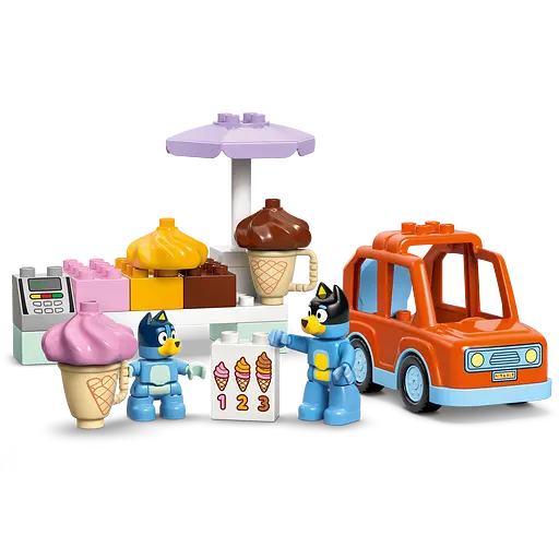 Конструктор LEGO DUPLO Bluey Путешествие с мороженым из Блуи 22 детали (10458) - фото 3