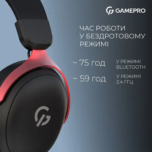 Ігрова гарнітура Gamepro Asgard Freya Pro бездротова (HSW201BR) - фото 8