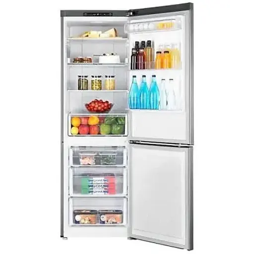 Холодильник Samsung RB33J3000SA/UA двухкамерный нижняя морозильная камера No Frost общий объем 350L полезный объем 230L/98L A+ 185x67.5x59.5 см Silver - фото 4