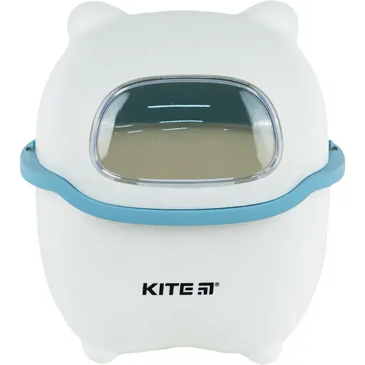 Настольный мусорный контейнер Kite бело-голубой (K24-009-6)