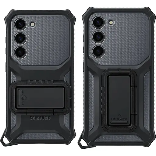 Оригинальный противоударный чехол Samsung для Galaxy S23 Plus (6.6") Rugged Gadget Case EF-RS916CBEGRU Titan - фото 8