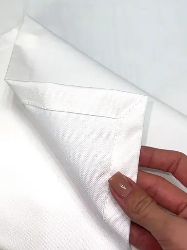 Водовідштовхувальна скатертина новорічна Білий однотон 130х100 см (+ 2 серветки 30х40) - фото 6