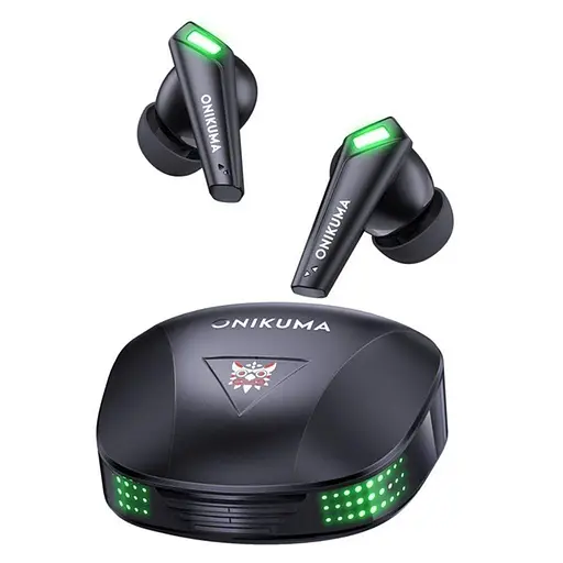 Геймерські Bluetooth навушники Onikuma T308 із зарядним кейсом Ігрова гарнітура Чорний