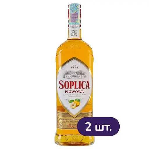 Лікер Soplica Quince 26% 1 л (0.5 л х 2 шт.)