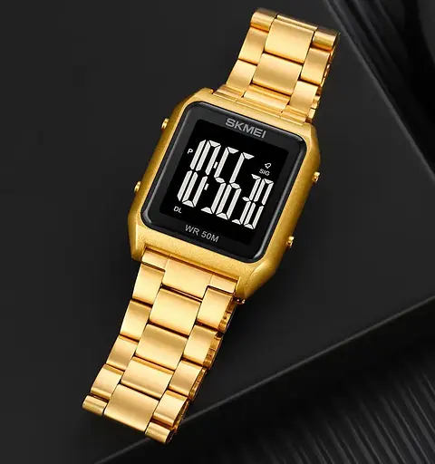 Чоловічий наручний годинник Skmei 1879 (Золотистий) - фото 5