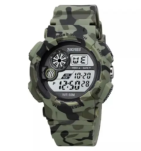 Чоловічий наручний годинник Skmei 1718 (Камуфляж)
