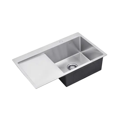 Кухонная мойка Kroner KRP Gebürstet-7849RHM (3,0/1,0 мм) CV025276, Нержавеющая сталь - фото 3