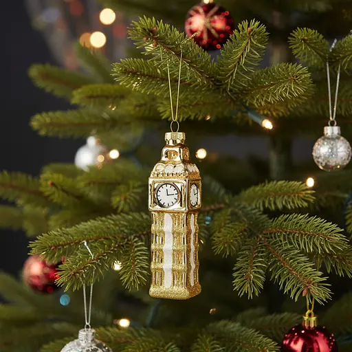 Прикраса ялинкова Handicraft Вежа 13 см скло - фото 2