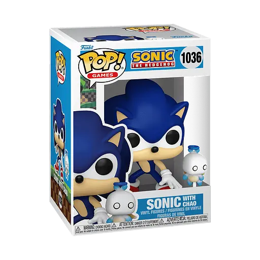 Фігурка Funko Pop Їжак Сонік і Чао Sonic the Hedgehog Sonic with Chao 10 см SH SC 1036 - фото 3