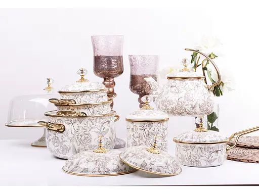 Чайник емальованний Elmani Bird з кришкою 2.2 л - фото 7