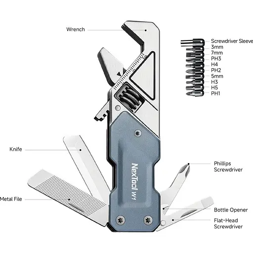 Мультитул NexTool Light Wrench W1 (NE20270) [144331] - фото 4