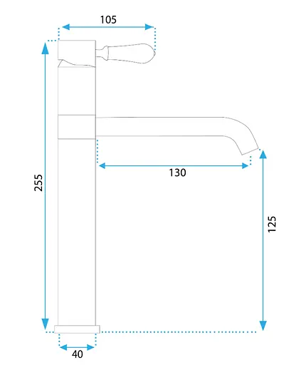 Смеситель для умывальника Rea Serra black низкий REA-B1141 Черный матовый - фото 6